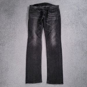 J Brand Jeans FLYNN Skinny Mens 32 Stretch Belt Loops Gray Black 32x33